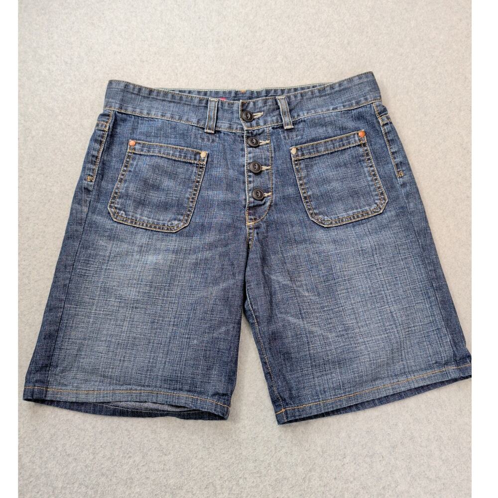 AG Adriano Goldschmied Womens Denim Shorts The Savoy 30 Button Fly Jorts